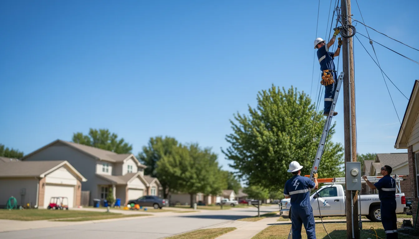 Residential electrician providing installation services in Wayne, OK